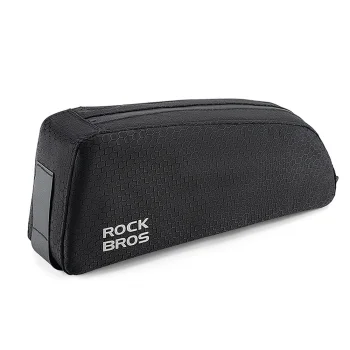 Rockbros dviračio rėmo krepšys 0.9l, juodas