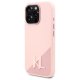 Karl Lagerfeld Silicone Shadow Metal Initial MagSafe Phone Case Cover iPhone 16 Pro Max - Pink