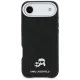 Karl Lagerfeld Karl & Choupette Head Pins Saffiano MagSafe dėklas telefonui iPhone Air, juodas