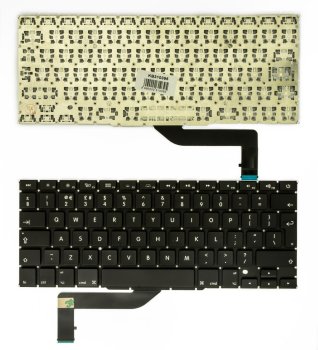 Apple MacBook Pro 15" Retina A1398 klaviatūra, UK išdėstymas, juoda
