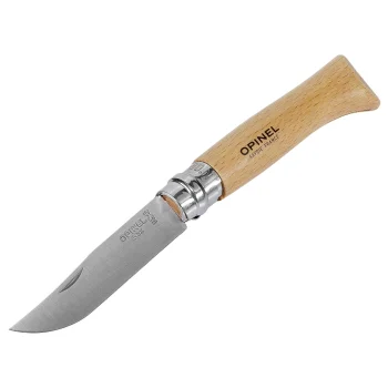 Opinel No. 08 Stainless Steel Pocket Knife with Sheath