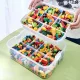 4 Tier Block Storage Organizer Box for Toys and Crafts, orange