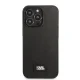 Karl Lagerfeld Saffiano Plaque dėklas iPhone 13 Pro Max, juodas