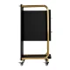 Gabbiano Solo Hairdressing Trolley Black/Gold