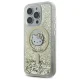 Hello Kitty Liquid Glitter Fever MagSafe dėklas iPhone 16 Pro Max, auksinis