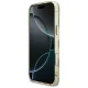 Guess IML Peony Dot MagSafe dėklas iPhone 17 Pro Max telefonui, smėlio spalvos