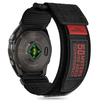 TECH-PROTECT SCOUT PRO GARMIN FENIX 5X / PLUS 6X 7X 8 (51 MM) BLACK