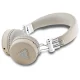 Belaidės ant ausų dedamos ausinės Guess GUBH70PGTSPSE ENC Bluetooth 5.3, smėlio spalvos