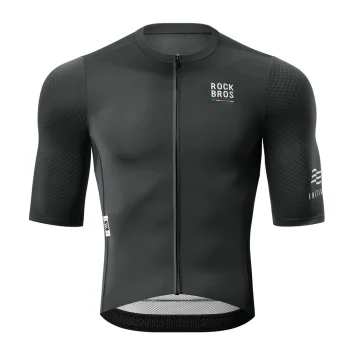 Rockbros 15220032001 ROAD TO SKY Men's Short Sleeve Cycling Jersey S - Black