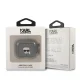 Karl Lagerfeld AirPods 3 dėklas Glitter Karl\'s Head, juodas