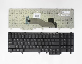 Dell Latitude E5520 / E6520 klaviatūra (US), juoda