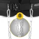 Svorio diržas su grandine 4FIZJO Dip Belt 80 cm, juodas