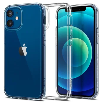 Apple iPhone 12 mini 5.4" Spigen Ultra Hybrid Case Cover, Crystal Clear