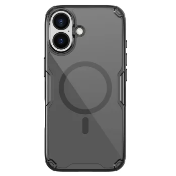 Nillkin iPhone 17 dėklas Nature TPU Pro Magnetic, permatomas juodas