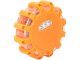 Powerful 360° LED warning light with magnet and hook, orange
