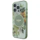 Guess IML Flower & Tonal Circle MagSafe dėklas iPhone 16 Pro, žalias