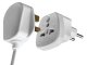 Universalus kelioninis maitinimo adapteris, UK į EU (2-pin), Baltas