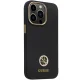 Guess Silicone Logo Strass 4G dėklas iPhone 13 Pro Max, juodas