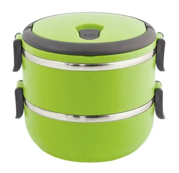 Portable Lunch Box with Lid, 1400 ml, Green