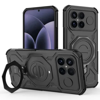 Dėklas Tech-Protect TacticStand MagSafe, Xiaomi Poco F8 Ultra, juodas