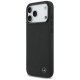Mercedes dėklas iPhone 17 Pro Max telefonui Leather Large Laurel Leave MagSafe, juodas
