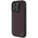 Mercedes dėklas iPhone 16 Pro Max telefonui Wood Imitation Leather MagSafe, raudonas
