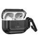 Dėklas Tech-Protect Rough Hook su karabinu Apple AirPods Pro 1 / 2, juodas