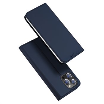 Dux Ducis Skin Pro knygutės tipo dėklas, skirtas iPhone 15 Pro Max, mėlynas