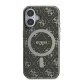 Guess dėklas iPhone 16 Plus telefonui IML 4G Background MagSafe, rudas