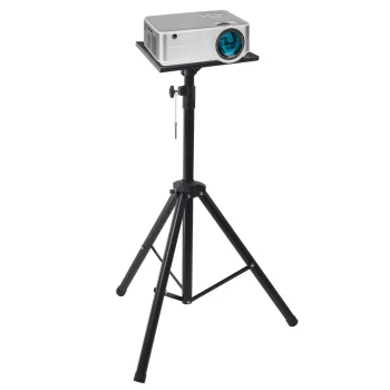 Maclean MC-953 nešiojamas projektoriaus stovas, 108-185 cm, juodas