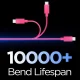 USB-C į USB-C laidas Spigen Essential EB6015CC 60W 100 cm, rožinis
