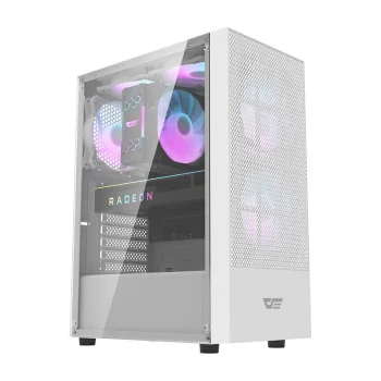 Kompiuterio korpusas Darkflash A290 White su 3 ARGB ventiliatoriais