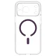 Spigen Ultra Hybrid Mag MagSafe case for iPhone 18 Pro and 17 Pro, clear/burgundy