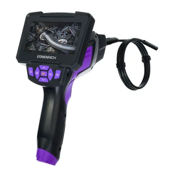 Ermenrich Seek VE60 Industrial Endoscope with Dual Camera, 4.3" LCD
