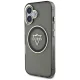 Guess IML Metal Mountain Logo MagSafe dėklas telefonui iPhone 16, juodas