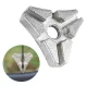 Triangular Spoke Wrench for Wheel Truing RW54A, Silver