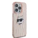 Karl Lagerfeld dėklas iPhone 14 Pro telefonui, rožinis