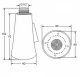 Black Kitchen Faucet Aerator with 2 Modes