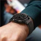 Tech-Protect Nylon dirželis Garmin Fenix 3/5X/6X/7X, juodas / oranžinis