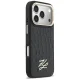 Karl Lagerfeld Croco KL Script Logo MagSafe Phone Case Cover iPhone 17 Pro - Black