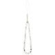 „Guess“ IML Flowers Allover MagSafe dėklas iPhone 18 Pro Max / 17 Pro Max su perlų dirželiu, baltas
