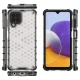Dėklas Samsung Galaxy A22 4G, Honeycomb su TPU rėmeliu, skaidrus