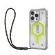 UAG Pathfinder Clear MagSafe dėklas su virvele iPhone 16 Pro, žalias