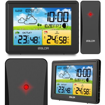 Belaidė meteorologinė stotelė Baldr BD-908, juoda