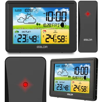 Belaidė meteorologinė stotelė Baldr BD-908, juoda