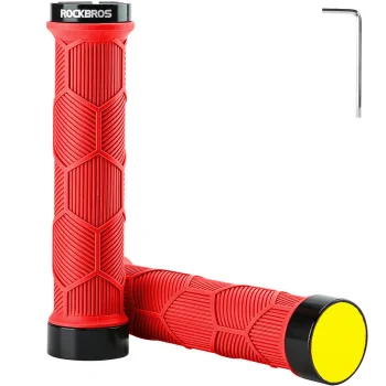 Dviračio rankenos su atšvaitais Rockbros 40720007002, raudonos
