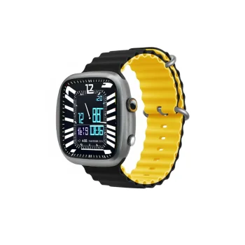 Devia Deluxe Sport6 dirželis Apple Watch 38/40/41/42mm, juodas / geltonas
