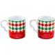 Porcelianinių puodelių rinkinys Bialetti Tricolore, 300 ml, 2 vnt.