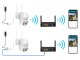 Lauko PTZ IP Wi-Fi vaizdo kamera, Full HD, balta