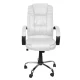 Ergonomiška biuro kėdė iš eko odos Malatec 23240, balta
